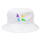 偏光のカラフルくまちゃん Bucket Hat