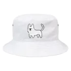 サメ わりとおもいのコーギー真っ白しっぽ Bucket Hat