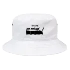 おひやのシェアぬこ黒 Bucket Hat