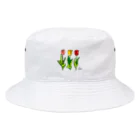 竪穴式ショップの着るチューリップ Bucket Hat