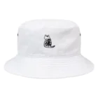 Kom22の哀愁漂うアメショ猫の背中 Bucket Hat