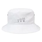 「いろはのいろ」アイテムショップのねこの進化の過程お帽子 Bucket Hat