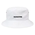 おもしろいTシャツ屋さんのSAUNATIME　サウナ　Sauna　サウナタイム 버킷햇