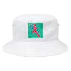 toyo商店の走るミンゴ Bucket Hat