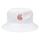 leap flower.の民画・文字図「福」 Bucket Hat