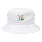 leap flower.の民画・花鳥図 Bucket Hat