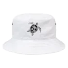 びりぃのうみがめ さかな（ブラック） Bucket Hat