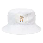 電気柴はAndroidの夢を見るか？の柴犬（おすわり） Bucket Hat