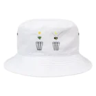 L_arctoaのカマキリの昼と夜の複眼（絵文字、背景透過ver） Bucket Hat