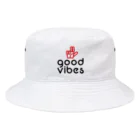 GOODVIBES_ORIGINALのGOODVIBESロゴ Bucket Hat