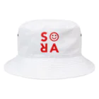 S☺︎RA BRANDのS☺︎RA ロゴ入り Bucket Hat