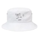 greenishの走るクマ　大きめ Bucket Hat