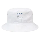 NIKORASU GOの＜ドラマ衣装着用デザイン＞ユーモアダジャレデザイン「へヤギ」 Bucket Hat