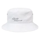 move! izuoshima（伊豆大島）のmove! izuoshima ポケベル黒 Bucket Hat