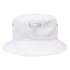 シンプルなグッズ やこ屋のLive for yourself (手の花) Bucket Hat