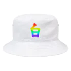 Miry身内用ショップの白 Bucket Hat