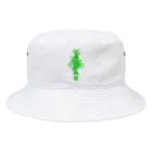 W.S.E.のWSEオリジナル　彫師デザイン　緑プリント Bucket Hat