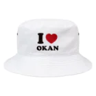 キッズモード某のI love okan バケットハット