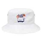 イラスト MONYAAT のカリカリサロンH Bucket Hat