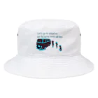 キッズモード某のスクールバスと少年たち　チョコミントカラーVr Bucket Hat