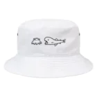 水水水みぬインチキ開運ショップの開運!メンダコとメガマウスのぼうし Bucket Hat