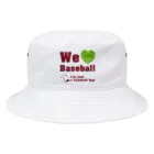 キッズモード某のWe love Baseball(レッド) 버킷햇