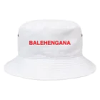 TOKYO LOGOSHOP 東京ロゴショップのBALEHENGANA -バレヘンガナ ばれへんがな 赤ロゴキャップ・ハット帽子 バケットハット