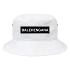 TOKYO LOGOSHOP 東京ロゴショップのBALEHENGANA -バレヘンガナ ばれへんがな 黒ボックスロゴキャップ・ハット帽子 バケットハット