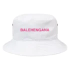 TOKYO LOGOSHOP 東京ロゴショップのBALEHENGANA -バレヘンガナ ばれへんがな ピンクロゴキャップ・ハット帽子 バケットハット