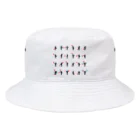 kimchinのシンプルな手旗信号 Bucket Hat