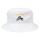 ラックパンクスのバイク乗りのパンダ Bucket Hat