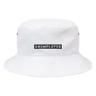 mincora.のニート UNEMPLOYED　- black ver. 02 - Bucket Hat