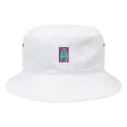 らあめんずのサーモ・ムキムキめんちゃん Bucket Hat