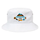 キッズモード某のありふれたアウトドアデザイン Bucket Hat