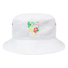 はっぴーているずdogsroomの保護犬足跡柄グッズ Bucket Hat