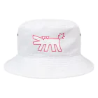 ぺちぺち工房 Pechi Pechi Atelierのキースヘリング風 うちの犬 Bucket Hat