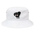 にしまやよの黒パグだが高齢のために白くなりつつあるよ Bucket Hat