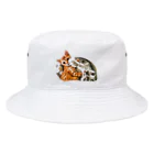 猫屋敷のクロスカウンター Bucket Hat