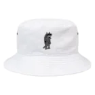 ぴょろりんちょ🐤のやべえ柄のキテレツねこ（魚柄） Bucket Hat