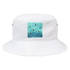 L_arctoaの海を泳ぐチャイロチビゲンゴロウ Bucket Hat