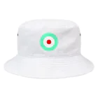 CORONET70のサークルa・ペパーミント・白・ 赤 Bucket Hat