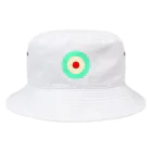 CORONET70のサークルa・ペパーミント・クリーム・赤 Bucket Hat