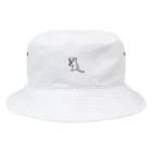 chocochachaのオウカンミカドヤモリ（黒） Bucket Hat