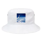 CrystalRoseの飛行機と雲の上 Bucket Hat