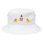 須田ふくろうのキャンドルくんとヒヨコ Bucket Hat