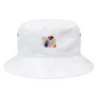 wanaco＊*のライブペイント Bucket Hat