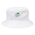 Nellyhime のアートのベリーと鳥 (Great Tit) Bucket Hat