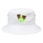 ワックマちゃんのわっくま　くまの花摘み Bucket Hat