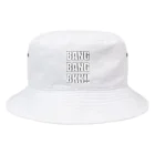 バンバンバンコク_オリジナルショップのLogo_white Bucket Hat