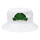 もむのふの爬虫類グッズやさんのバジェットガエルお尻  Bucket Hat